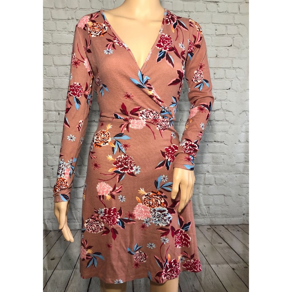 NEW Candies wrap print knit dress